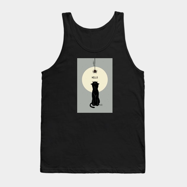 Spider and cat Tank Top by BATKEI